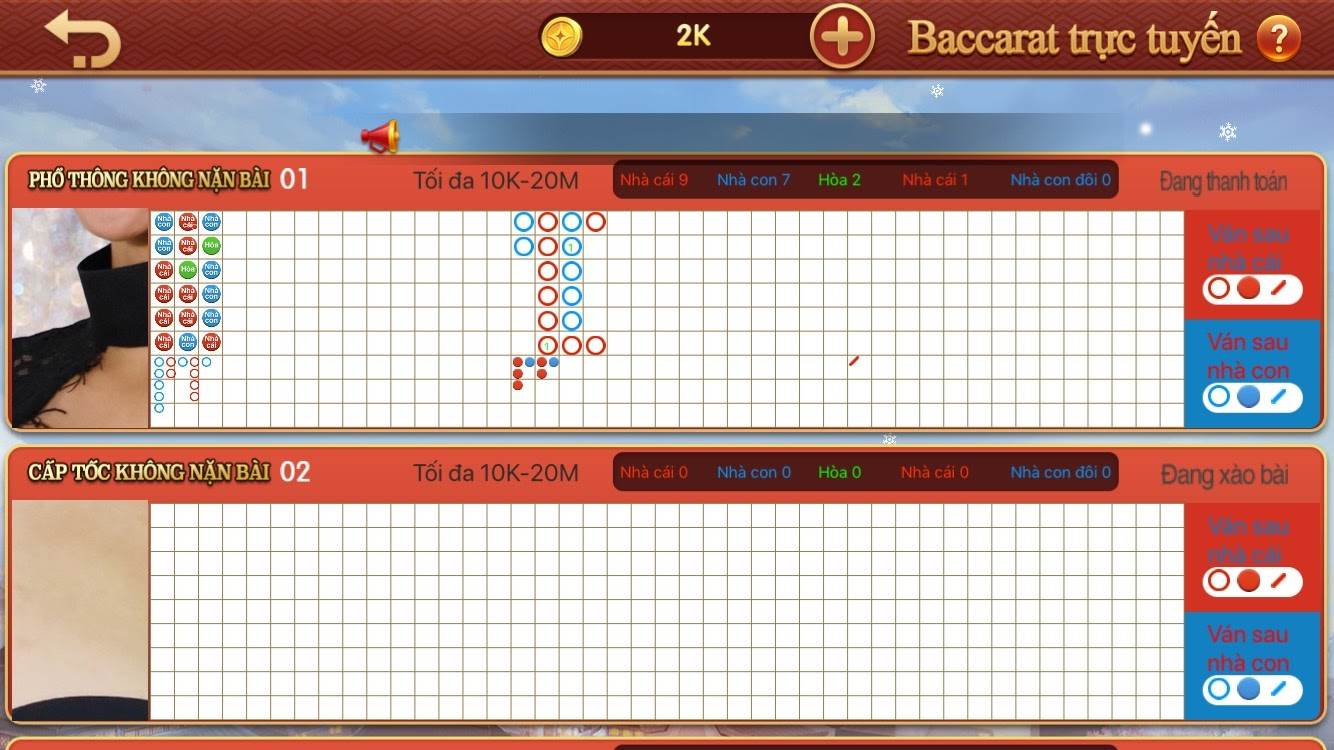 Baccarat trực tuyến CF68